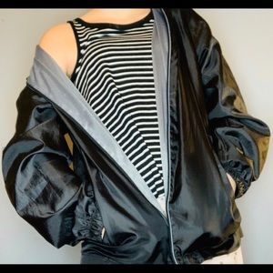 White and black stripped tank top